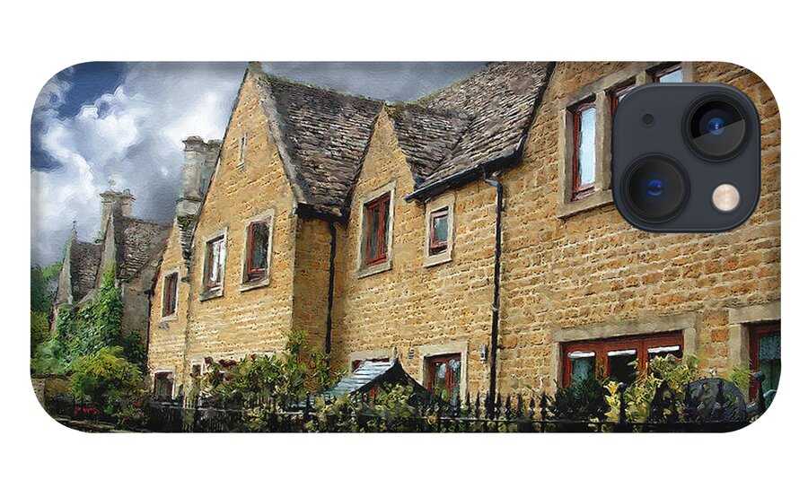 Bourton-on-the-water iPhone 13 Case featuring the photograph Bourton Row Houses by Brian Watt