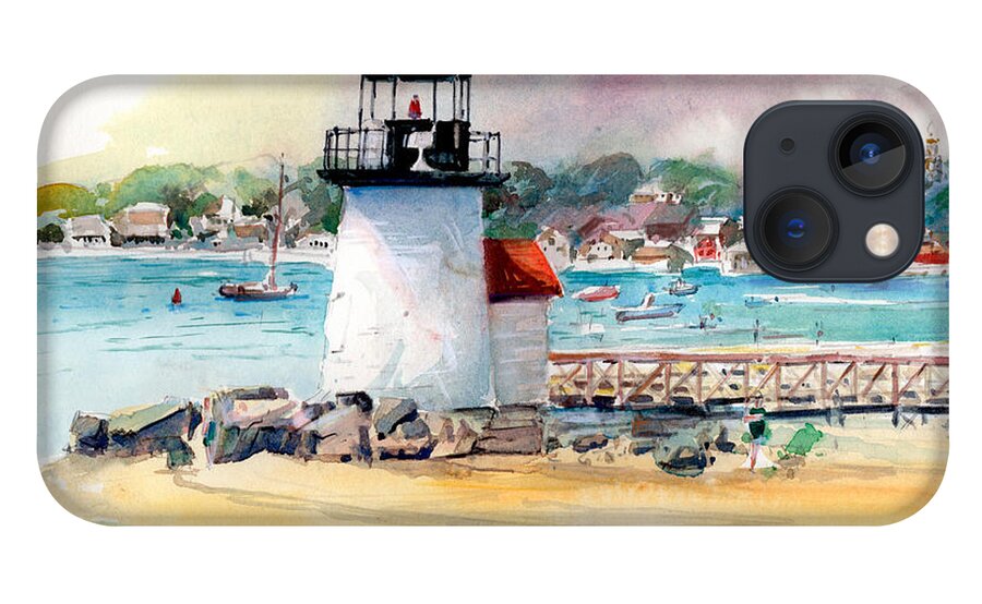Nantucket iPhone 13 Case featuring the painting Brant Point Light by P Anthony Visco
