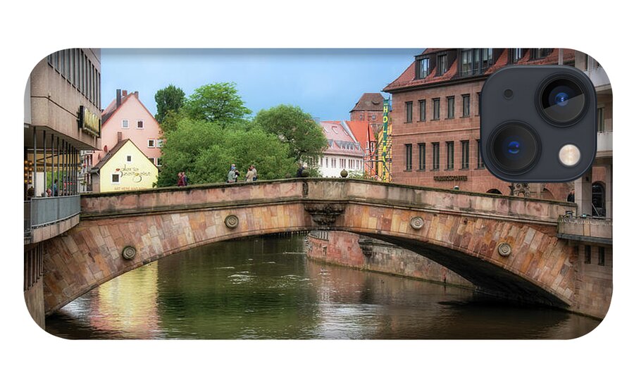 Germany iPhone 13 Case featuring the photograph Bridge in Old Town Nuremberg, Germany by Matthew DeGrushe