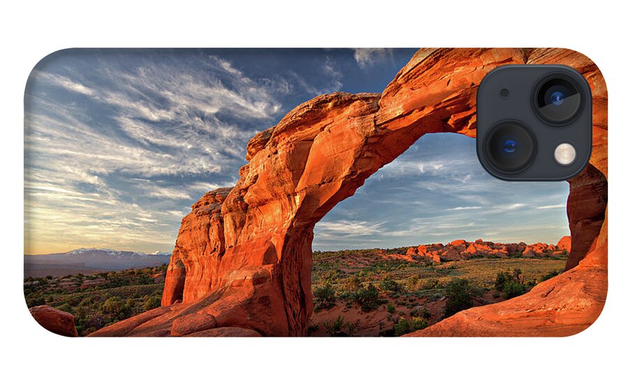 Broken Arch iPhone 13 Case featuring the photograph Broken Arch Sunrise by Bob Falcone