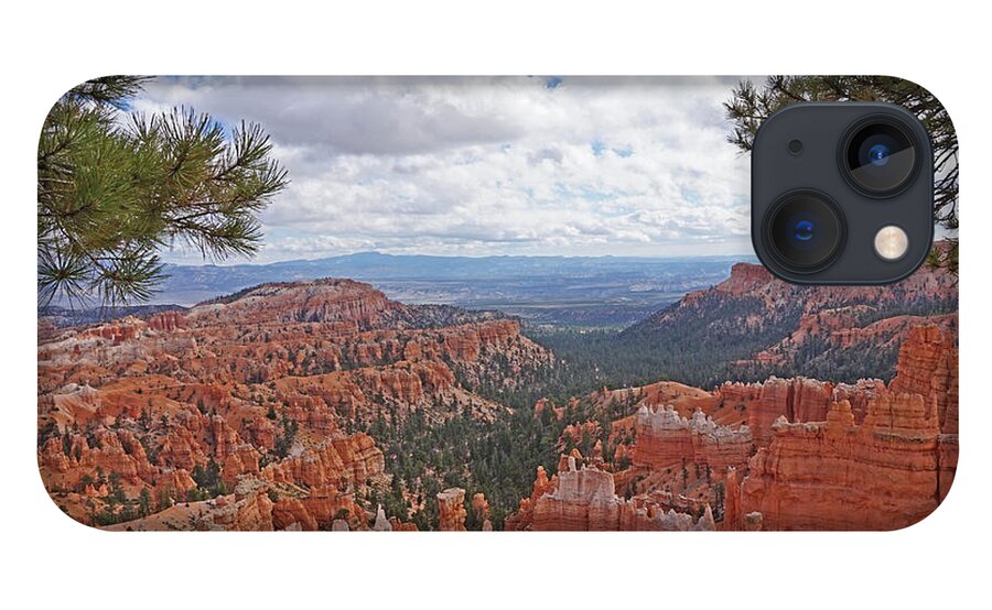 Bryce Canyon National Park iPhone 13 Case featuring the photograph Bryce Canyon National Park - Panorama with Branches by Yvonne Jasinski