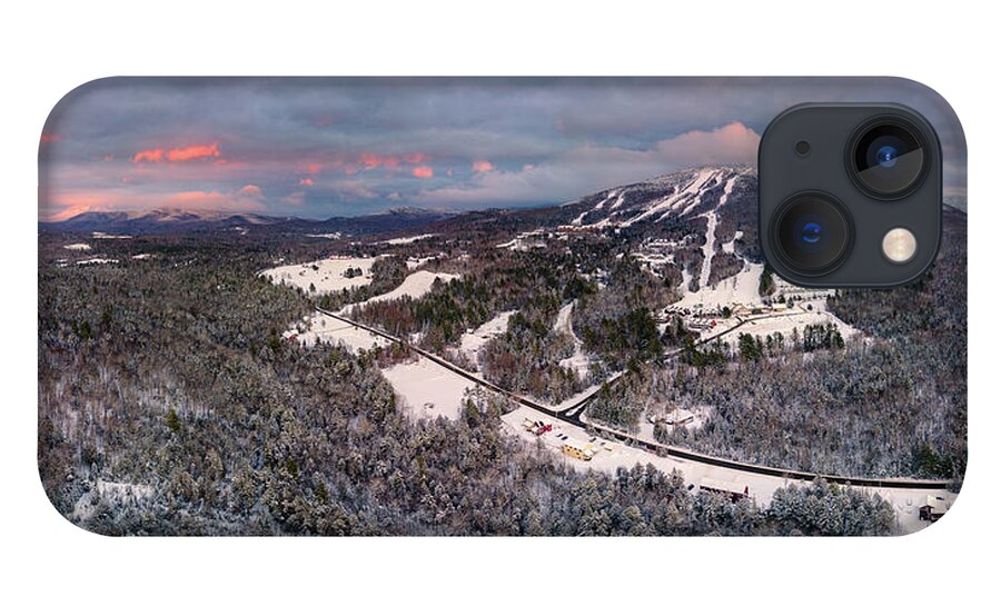 2021 iPhone 13 Case featuring the photograph Burke Mountain, VT at Sunset by John Rowe