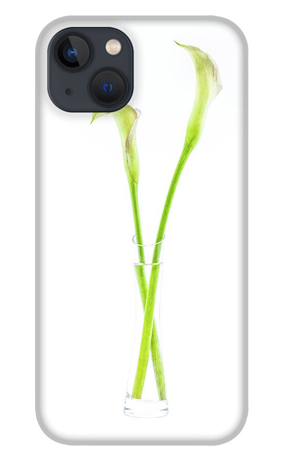 Calla iPhone 13 Case featuring the photograph Calla lily in glass vase by Viktor Wallon-Hars