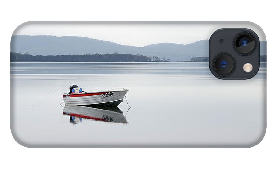 Wallis Lakes Forster iPhone 13 Case featuring the digital art Calm Wallis Lakes Forster 01 by Kevin Chippindall