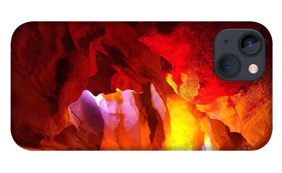 Cave iPhone 13 Case featuring the painting Cave of Wonders by Elena Pratt