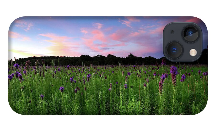  iPhone 13 Case featuring the photograph Cherokee Prairie at Sunset by William Rainey