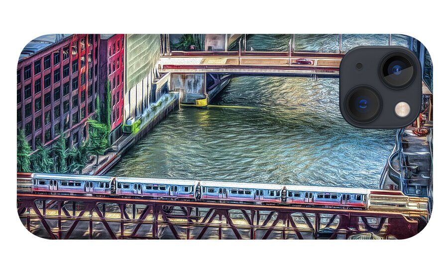 Architecture iPhone 13 Case featuring the photograph Chicago L-Train by Kevin Lane