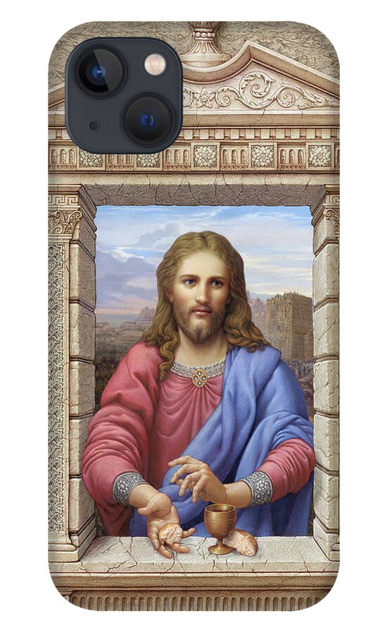 Christian Art iPhone 13 Case featuring the painting Christ by Kurt Wenner