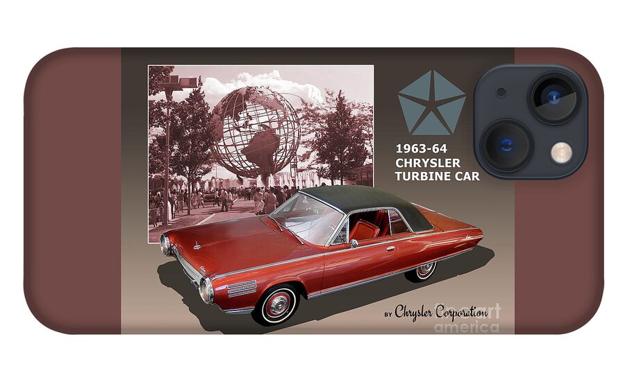 Chrysler iPhone 13 Case featuring the photograph Chrysler Turbine Car Brochure Mock-Up by Ron Long