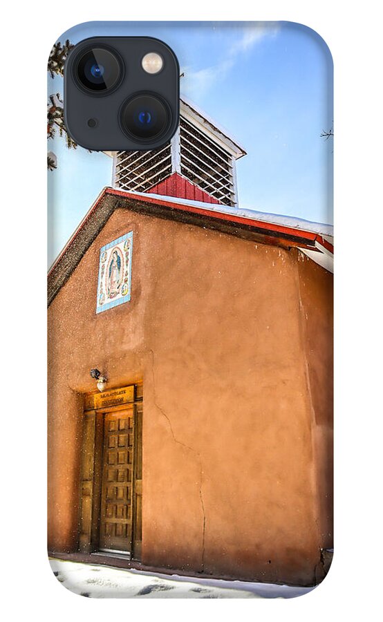 Taos iPhone 13 Case featuring the photograph Chapel from Ranchitios by Elijah Rael