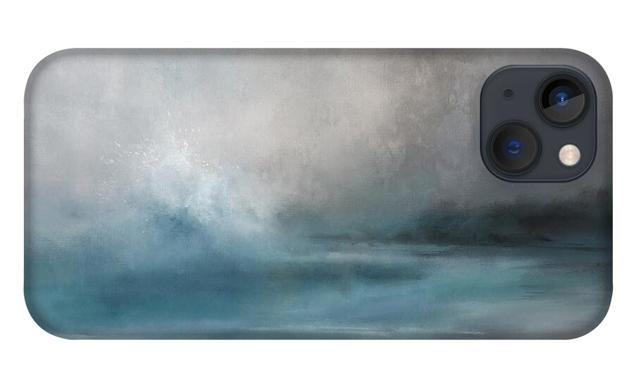 Ocean iPhone 13 Case featuring the painting Churning Sea by Jai Johnson