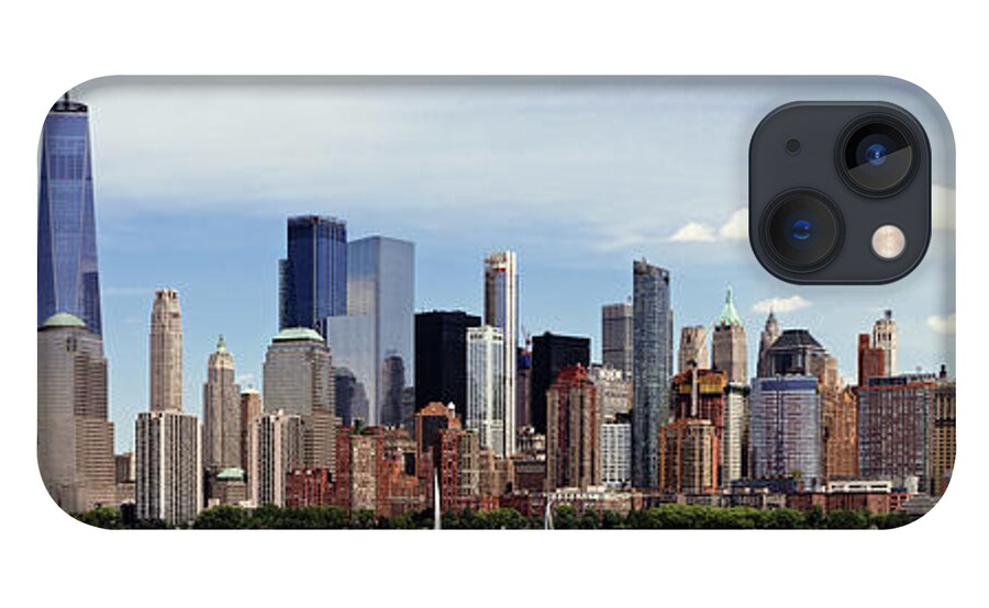 New York iPhone 13 Case featuring the photograph City - New York, NY - The New York skyline from 2019 by Mike Savad