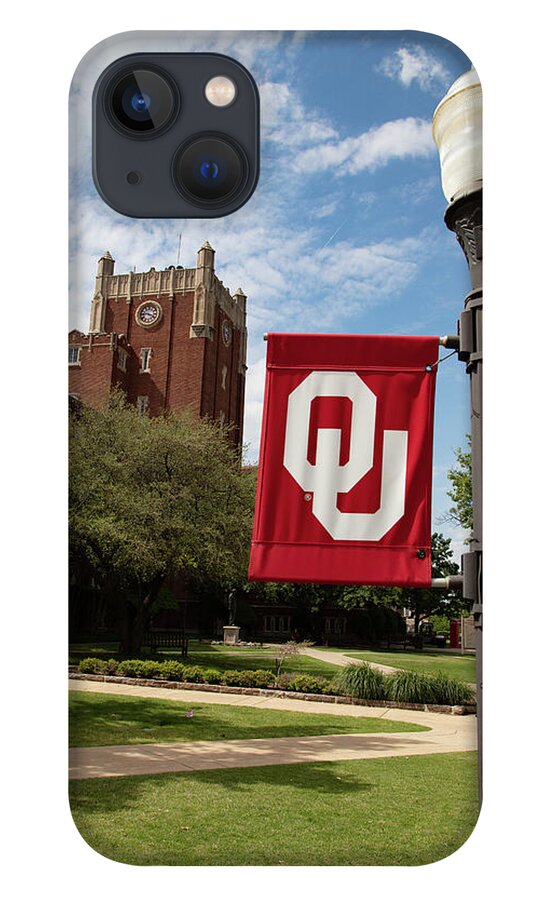 Big 12 iPhone 13 Case featuring the photograph Clara E. Jones Administration at University of Oklahoma by Eldon McGraw