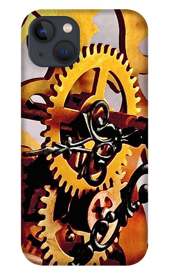 Clock iPhone 13 Case featuring the photograph Clockworks I by Kerry Obrist