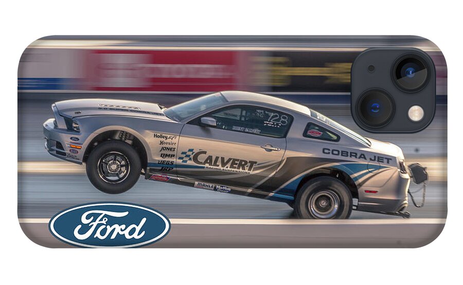 Ford iPhone 13 Case featuring the photograph Cobra Jet action by Darrell Foster