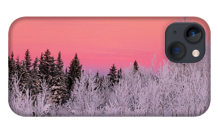 Sunrise iPhone 13 Case featuring the photograph Cold Morning at Sentinel Rock State Park by John Rowe