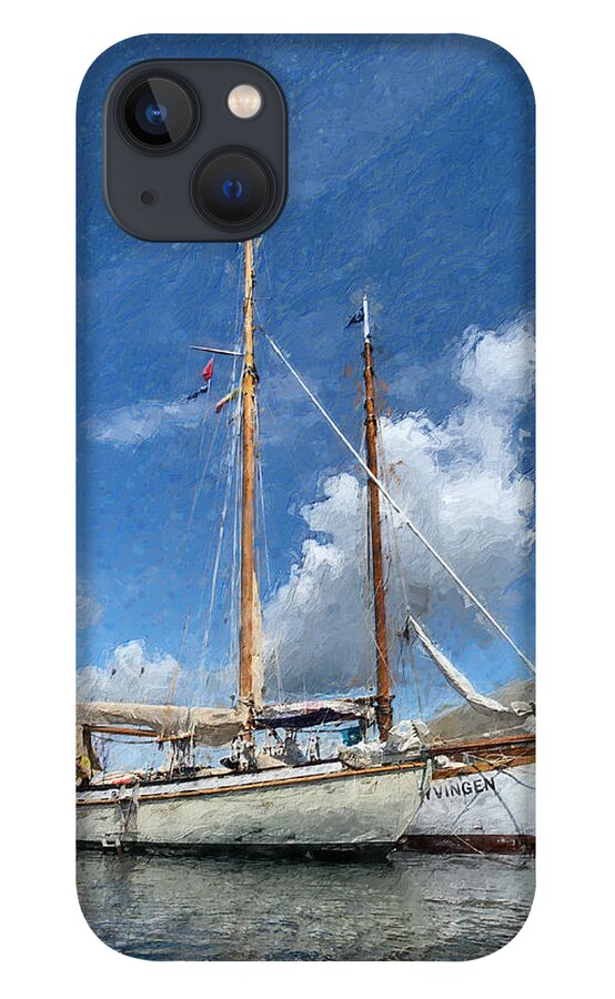 Ship iPhone 13 Case featuring the digital art Colin Archers by Geir Rosset