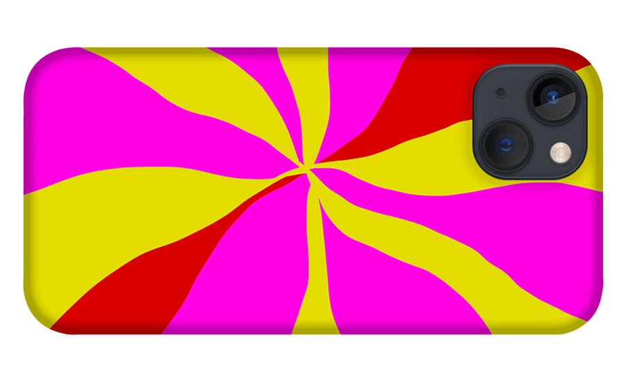 Color iPhone 13 Case featuring the digital art Color Whorl II by Aisha Isabelle