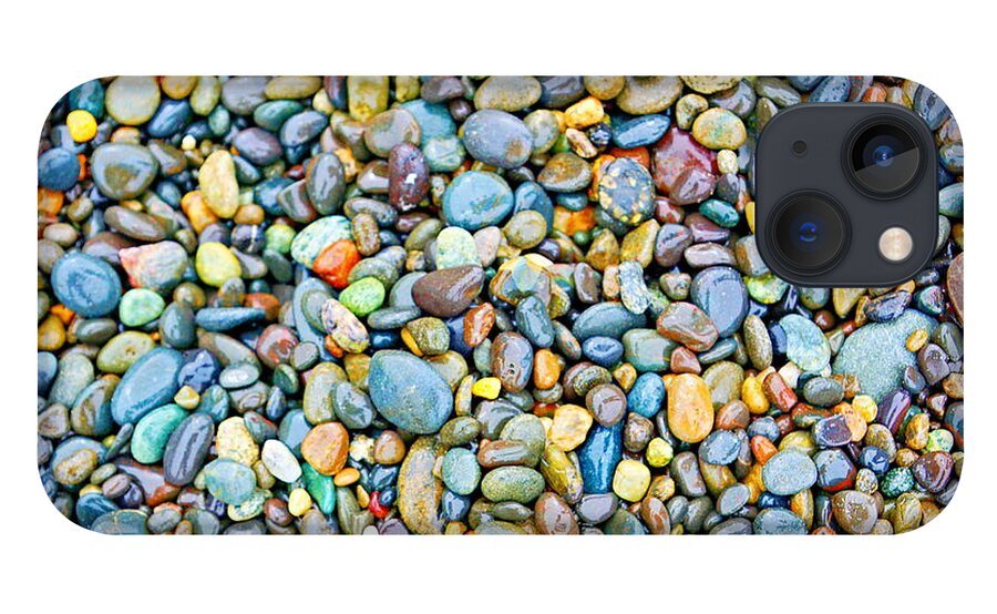 Rocks iPhone 13 Case featuring the photograph Colorful Beach Rocks by Bill TALICH