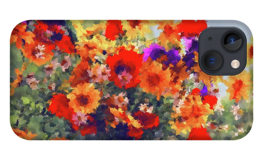 Bouquet iPhone 13 Case featuring the painting Colorful Bouquet by Alex Mir