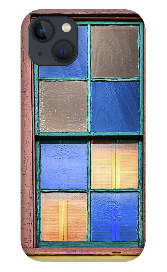 Ocean Grove iPhone 13 Case featuring the photograph Colorful Window Panes by Gary Slawsky