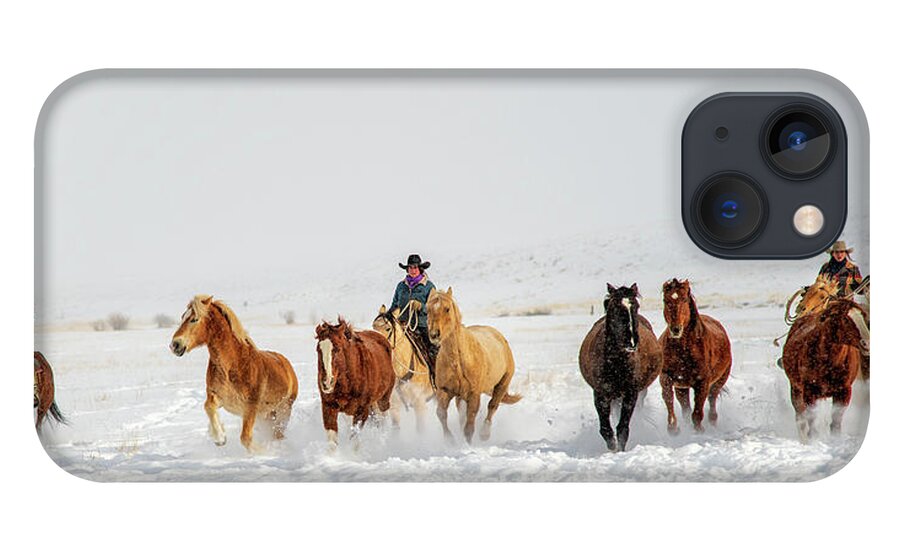 Horses iPhone 13 Case featuring the photograph Coming Home by Elin Skov Vaeth
