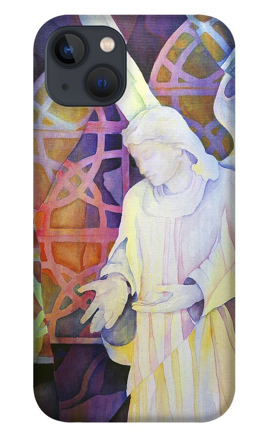 Susanne Clark iPhone 13 Case featuring the painting Compassion - Angel Painting by Susanne Clark