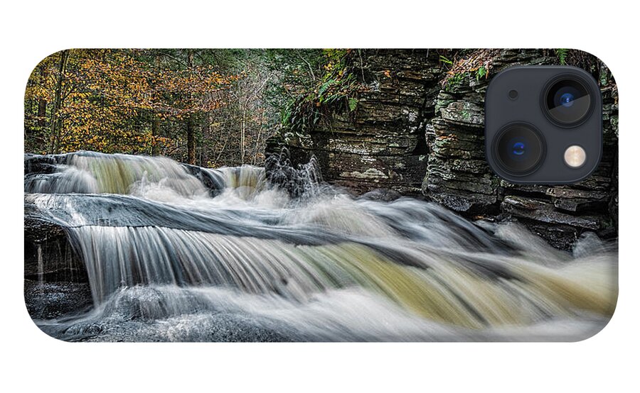 Waterfall iPhone 13 Case featuring the photograph Conestoga Falls by Erika Fawcett