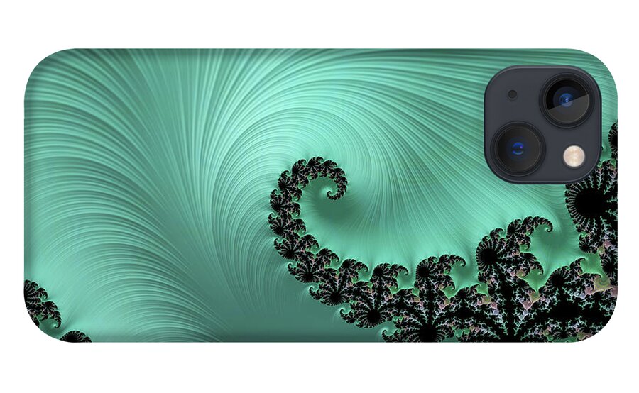 Abstract iPhone 13 Case featuring the digital art Cooling Off by Manpreet Sokhi