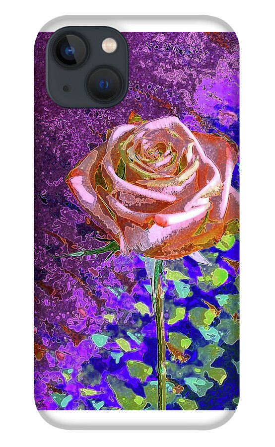 Rose iPhone 13 Case featuring the photograph Copper Pink Rose by Corinne Carroll
