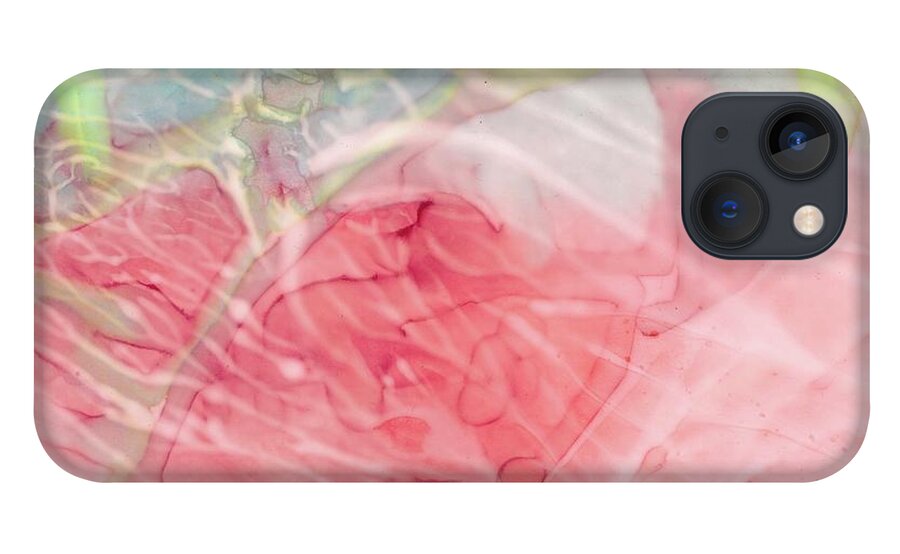 Ocean iPhone 13 Case featuring the painting Coral by Katy Bishop