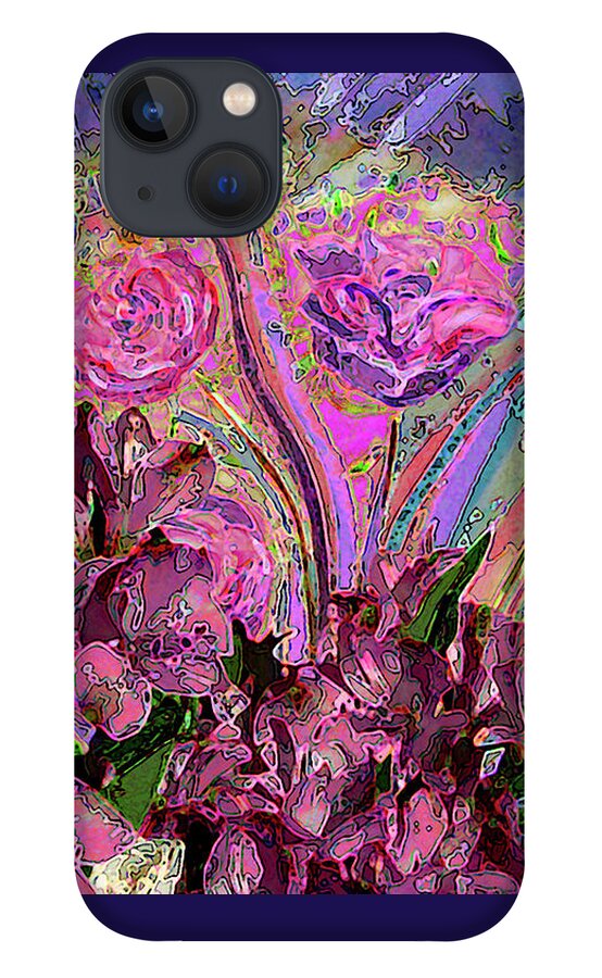 Flowers iPhone 13 Case featuring the photograph Crazy Happy Flowers by Corinne Carroll