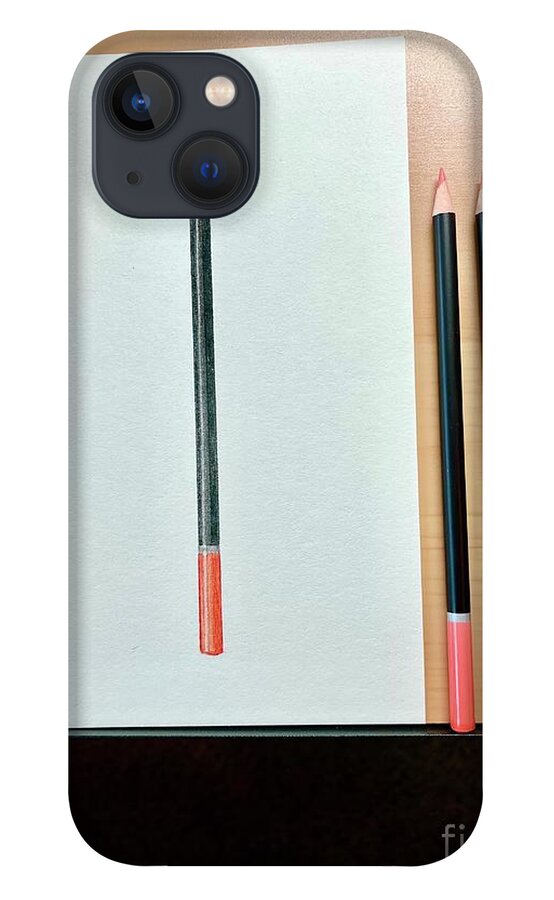  iPhone 13 Case featuring the drawing Day 141 Colored Pencil by Donna Mibus