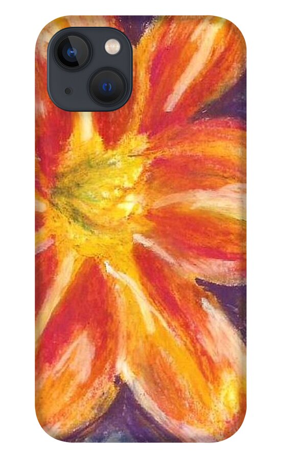 Daylily iPhone 13 Case featuring the painting Daylily by Monica Resinger