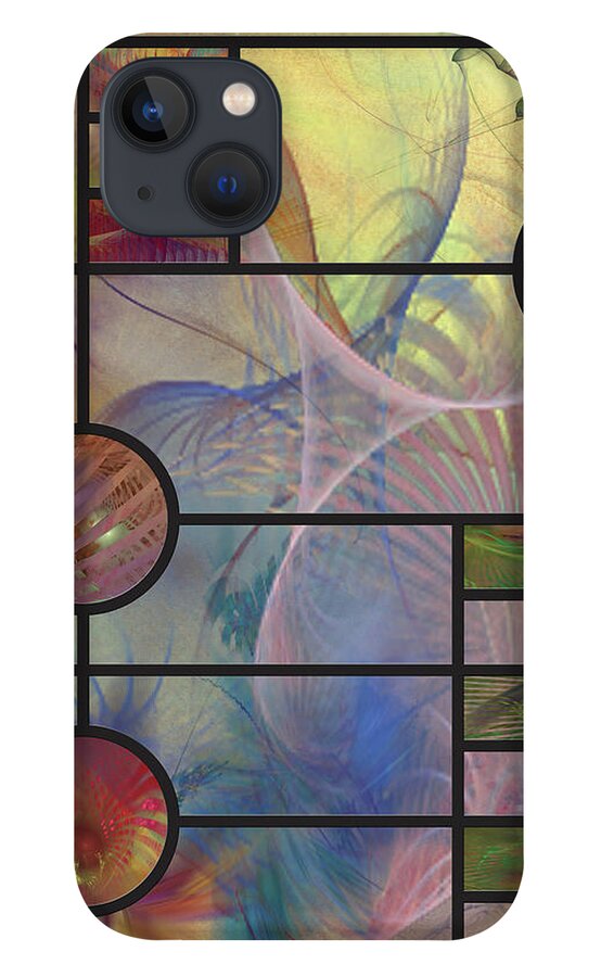 Frank Lloyd Wright iPhone 13 Case featuring the digital art Desert Blossoms by Studio B Prints
