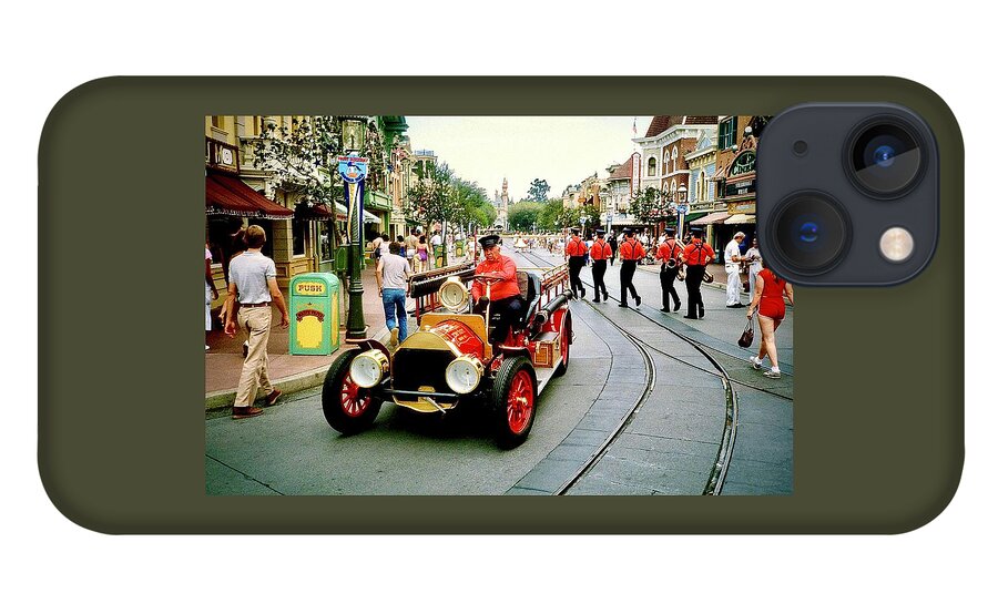 Disneyland iPhone 13 Case featuring the photograph Disneyland High Street 1984 by Gordon James