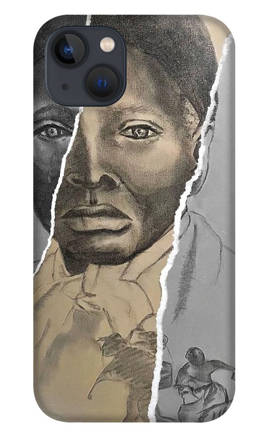  iPhone 13 Case featuring the mixed media Divided by Angie ONeal