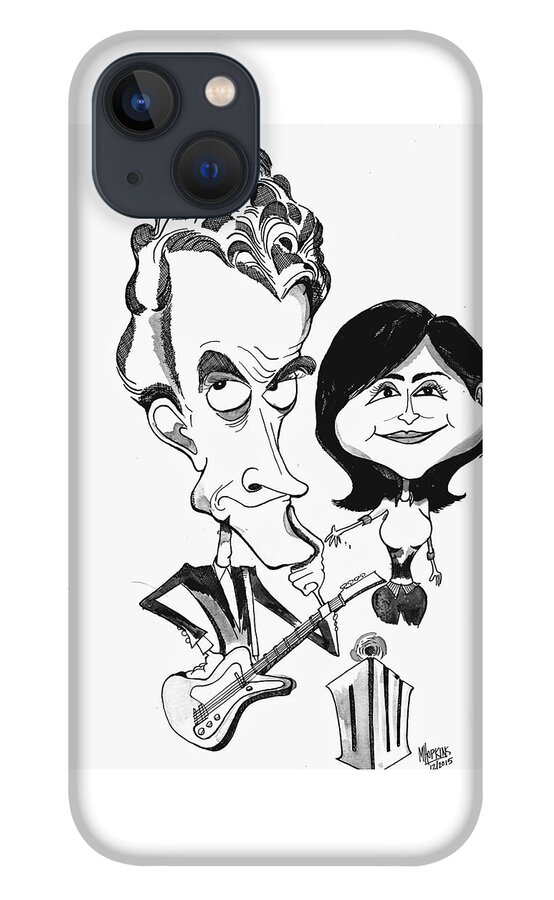 Doctor iPhone 13 Case featuring the drawing Doctor Who and Clara by Michael Hopkins