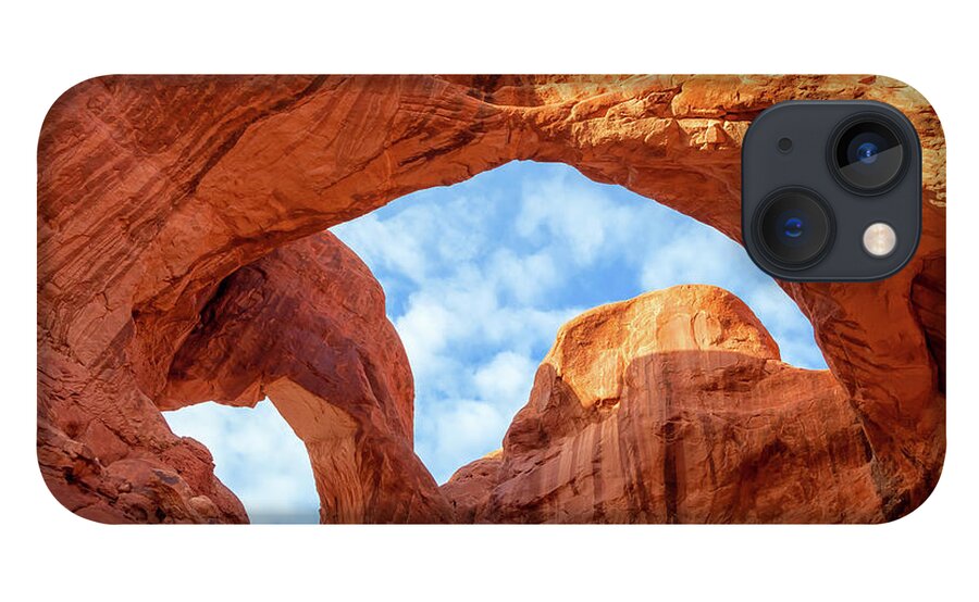 Landscape iPhone 13 Case featuring the photograph Double Arches by Jonathan Nguyen