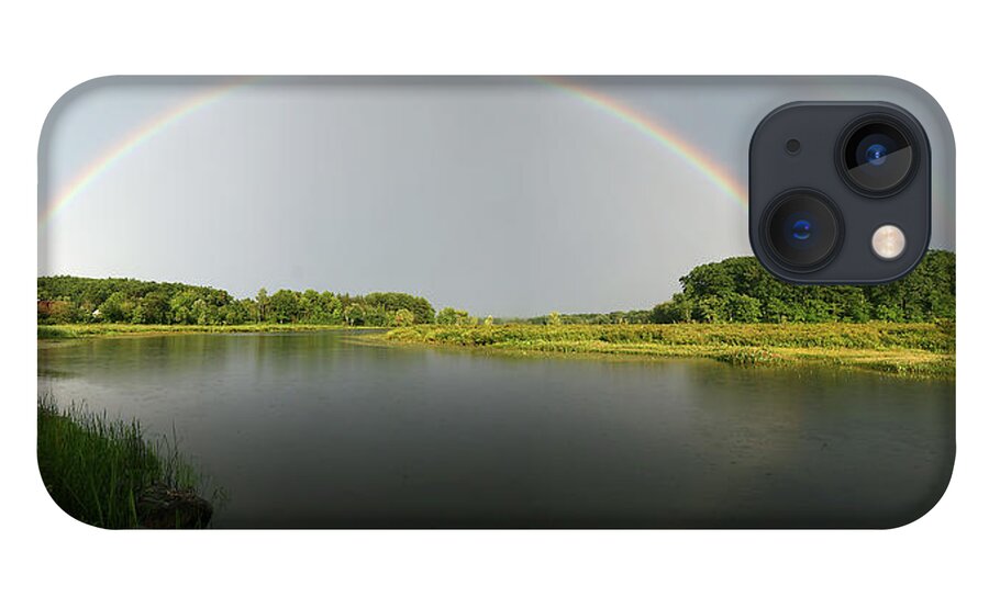 Rainbow iPhone 13 Case featuring the photograph Double Rainbow by David Pratt