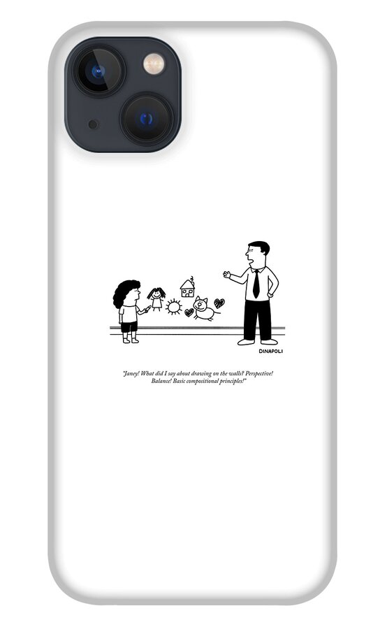 Drawing On The Walls iPhone 13 Case