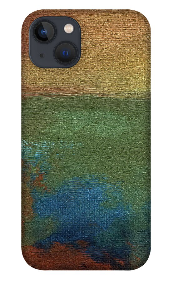 Landscape iPhone 13 Case featuring the mixed media Earthy by Linda Bailey