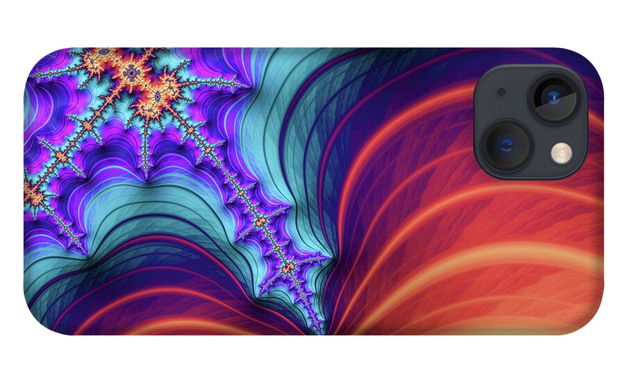 Abstract iPhone 13 Case featuring the digital art Elephant Feat by Manpreet Sokhi