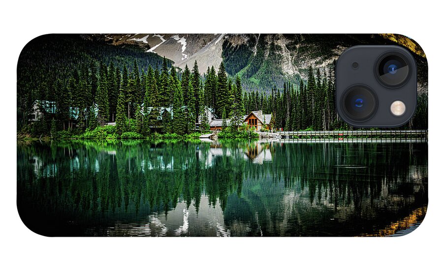 Emerald Lake Lodge  Yoho National Park B.c. iPhone 13 Case featuring the photograph Emerald Lake Lodge by Darcy Dietrich