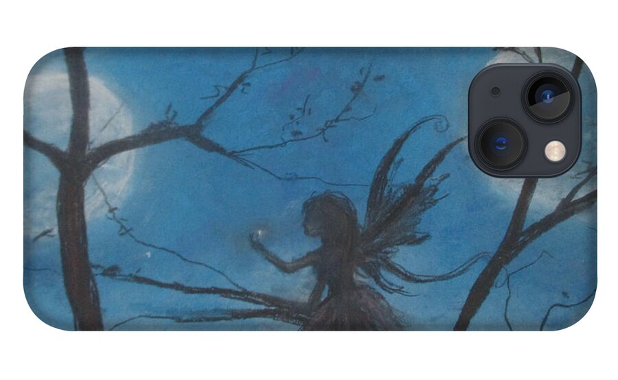 Fairy iPhone 13 Case featuring the pastel Enlightened Spirits by Jen Shearer