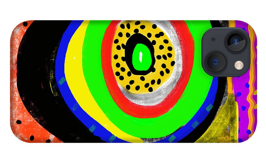 Colorful iPhone 13 Case featuring the digital art Fruitytuttie by Susan Fielder