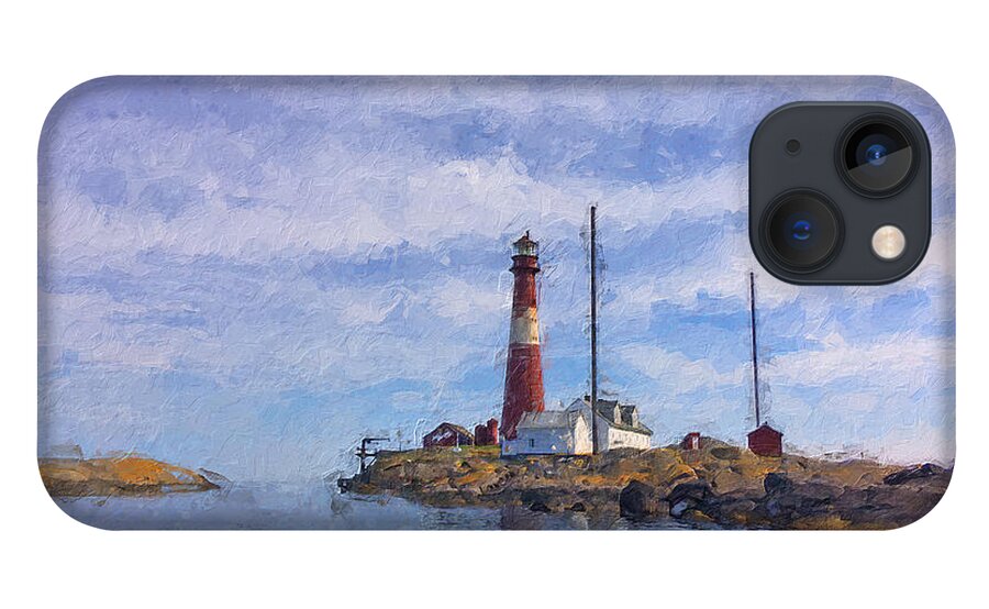 Lighthouse iPhone 13 Case featuring the digital art Faerder lighthouse by Geir Rosset