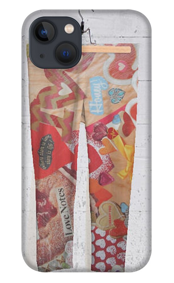  iPhone 13 Case featuring the mixed media Fancy Pants by Nancy Graham
