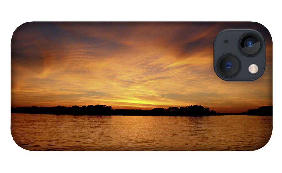 Evening iPhone 13 Case featuring the photograph Fire Clouds The Yellow by Ed Williams