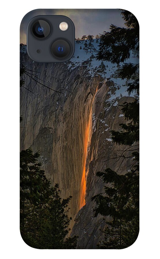 Landscape iPhone 13 Case featuring the photograph Fire Fall Between by Romeo Victor